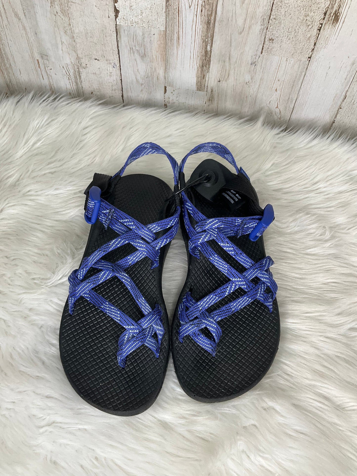 Blue Sandals Flats Chacos, Size 7