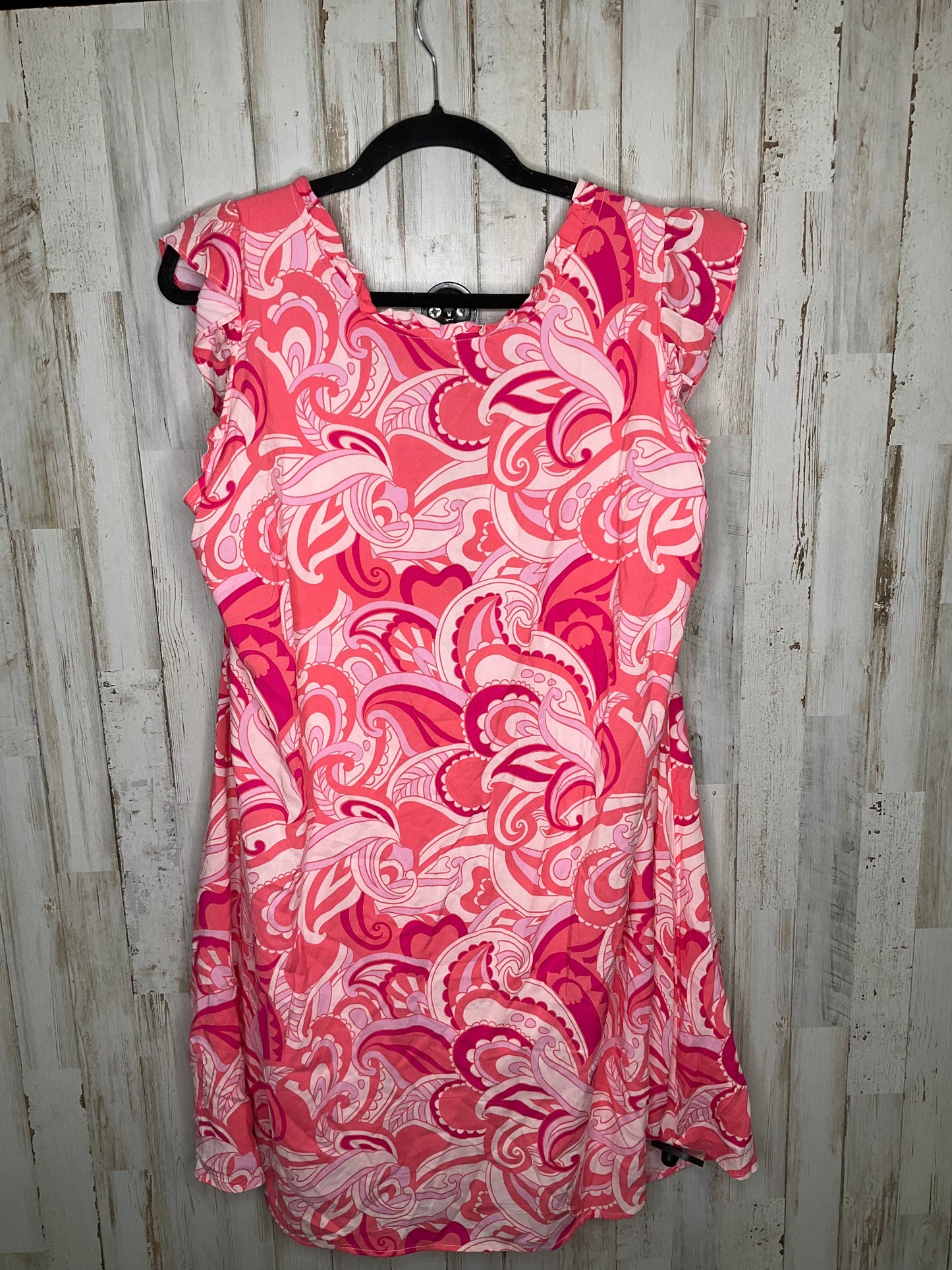 Pink Dress Casual Short Cmc, Size 2x