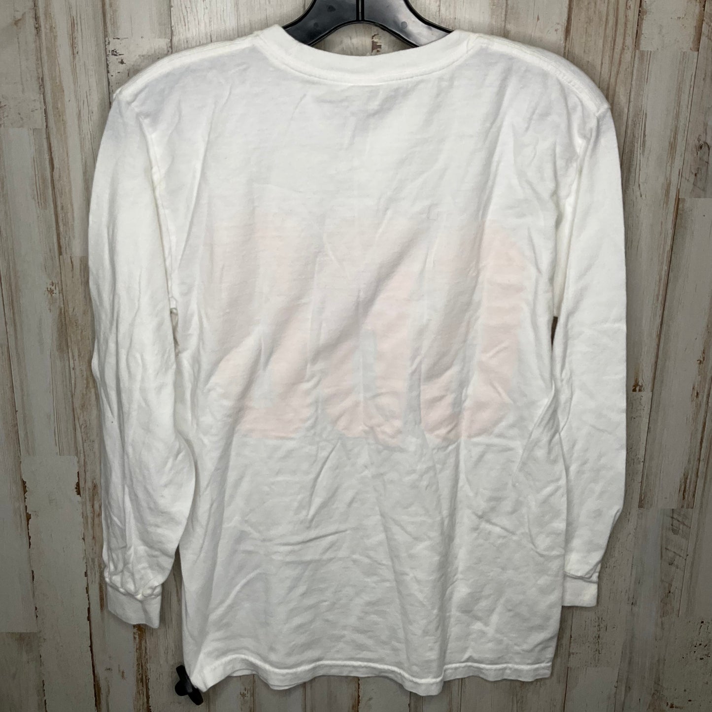 White Top Long Sleeve Comfort Colors, Size S