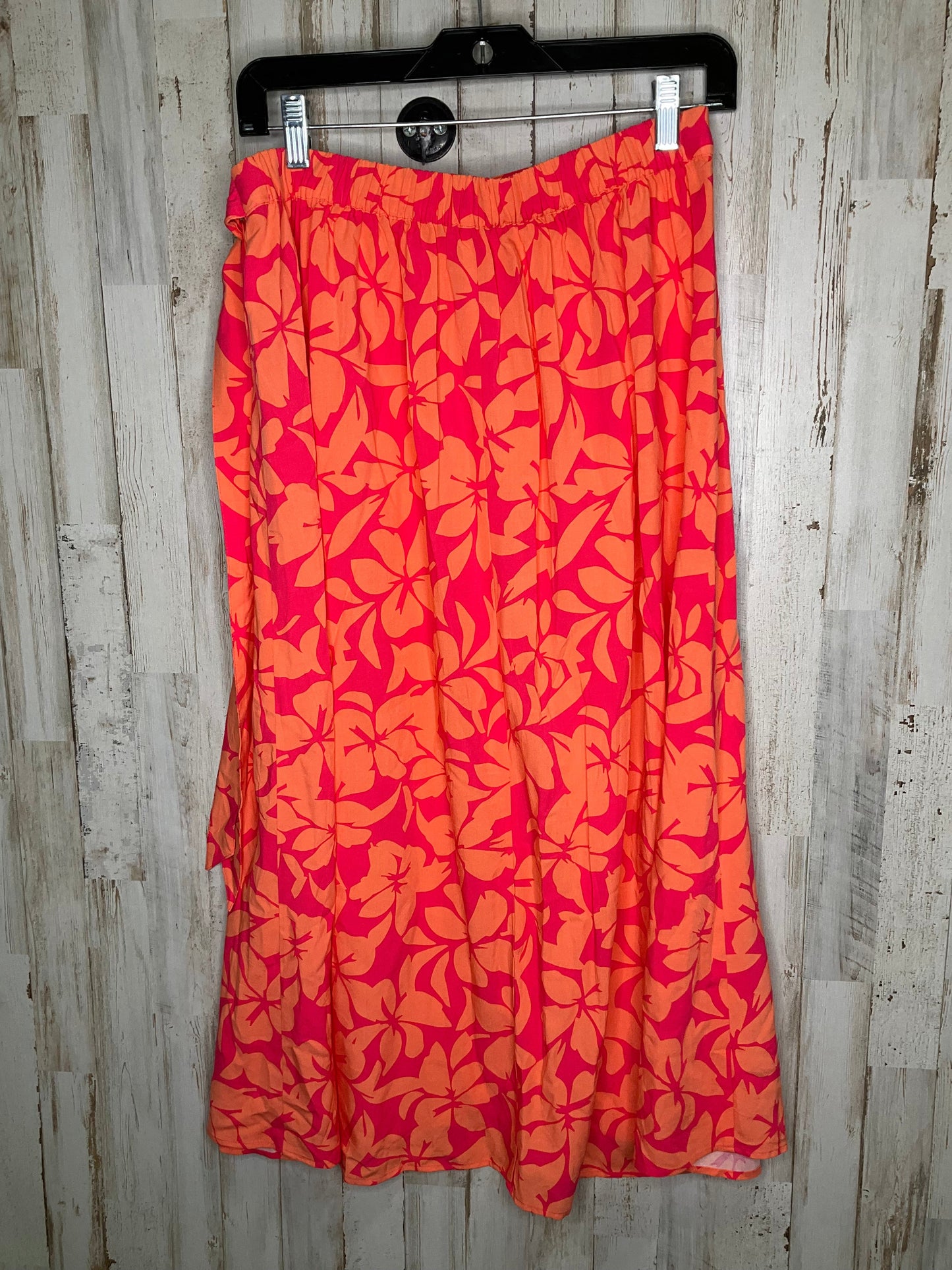 Orange & Pink Skirt Midi J. Crew, Size S