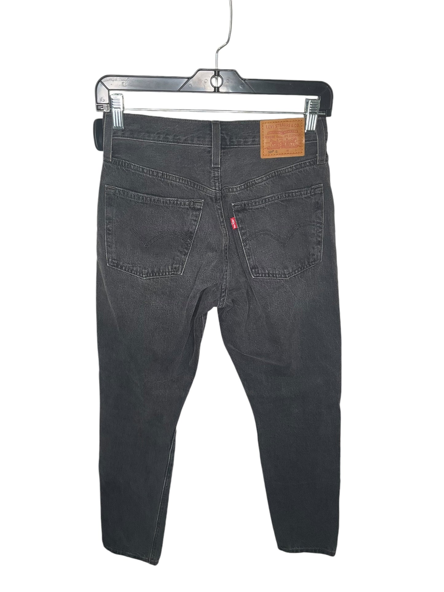 Jeans Skinny By Levis In Black Denim, Size: 0