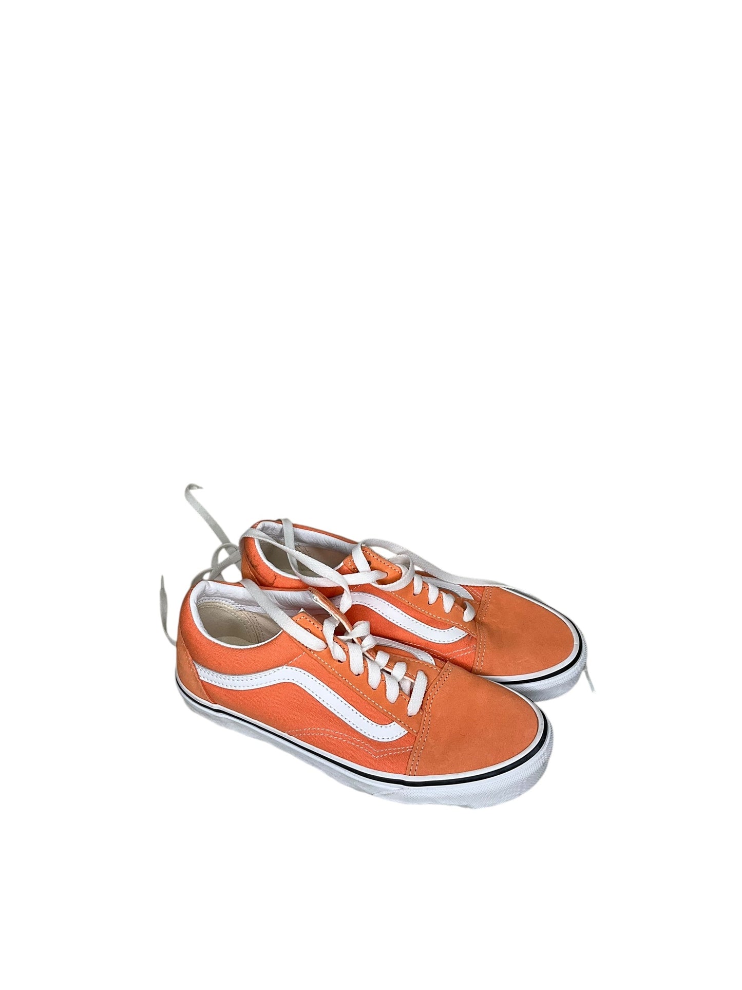 Shoes Sneakers By Vans In Orange, Size: 7.5