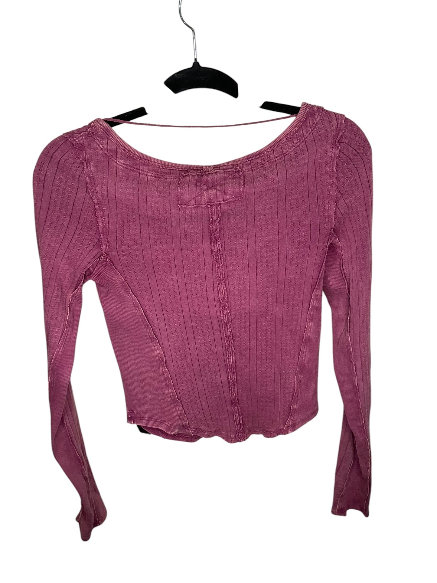 Top Long Sleeve By We The Free In Purple, Size: S