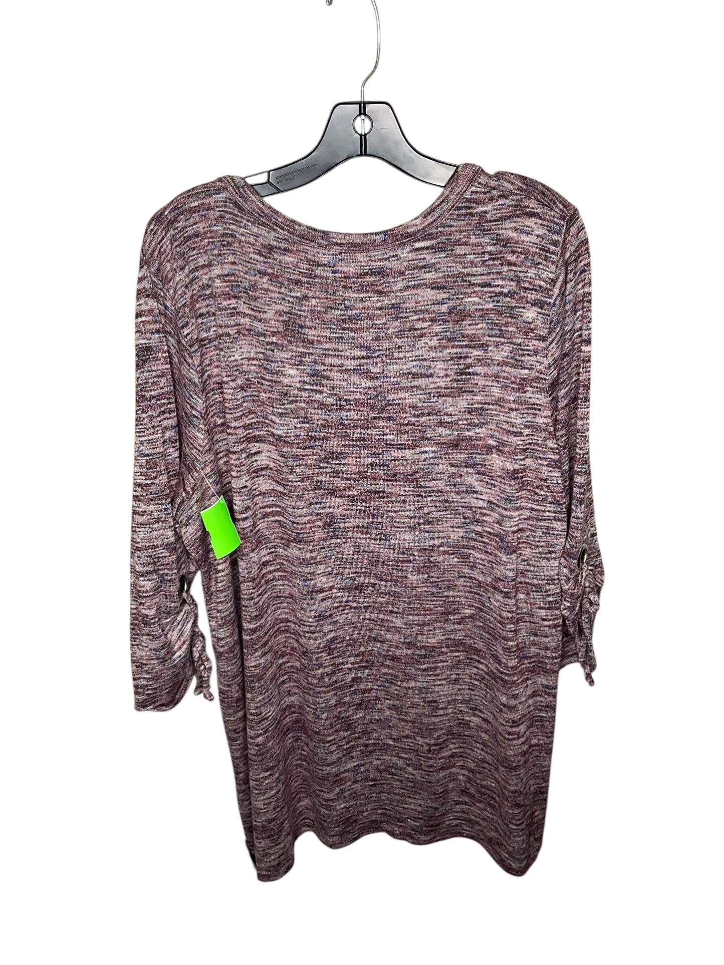 Top Long Sleeve By Cato In Purple, Size: 18