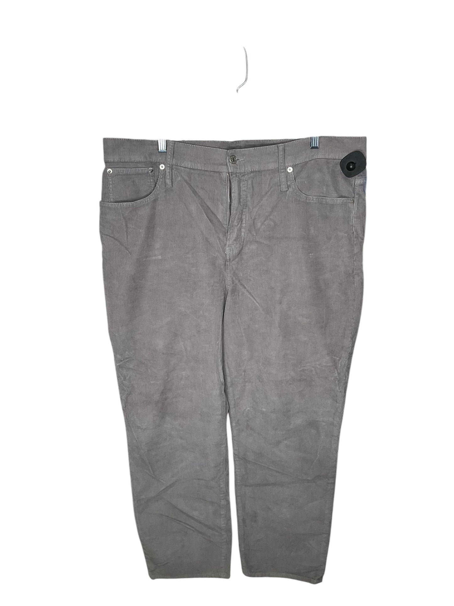 Pants Corduroy By J. Crew In Grey, Size: 20