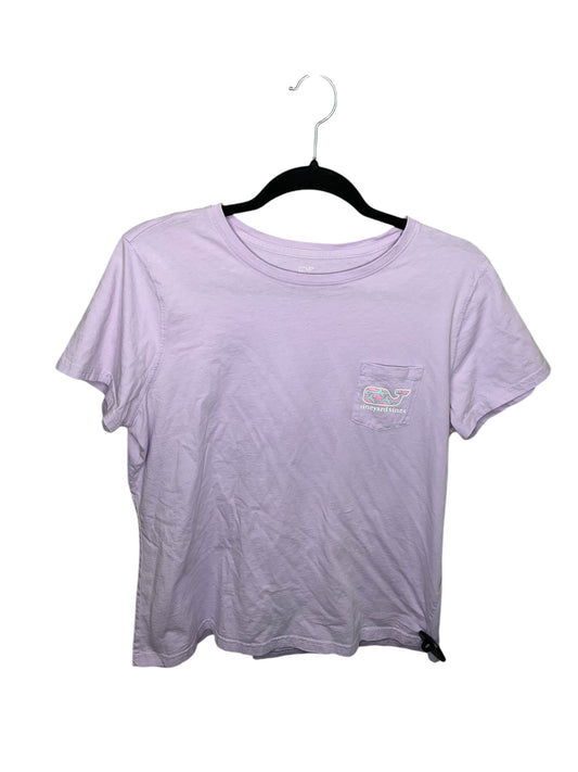 Top Short Sleeve By Vineyard Vines In Purple, Size: L