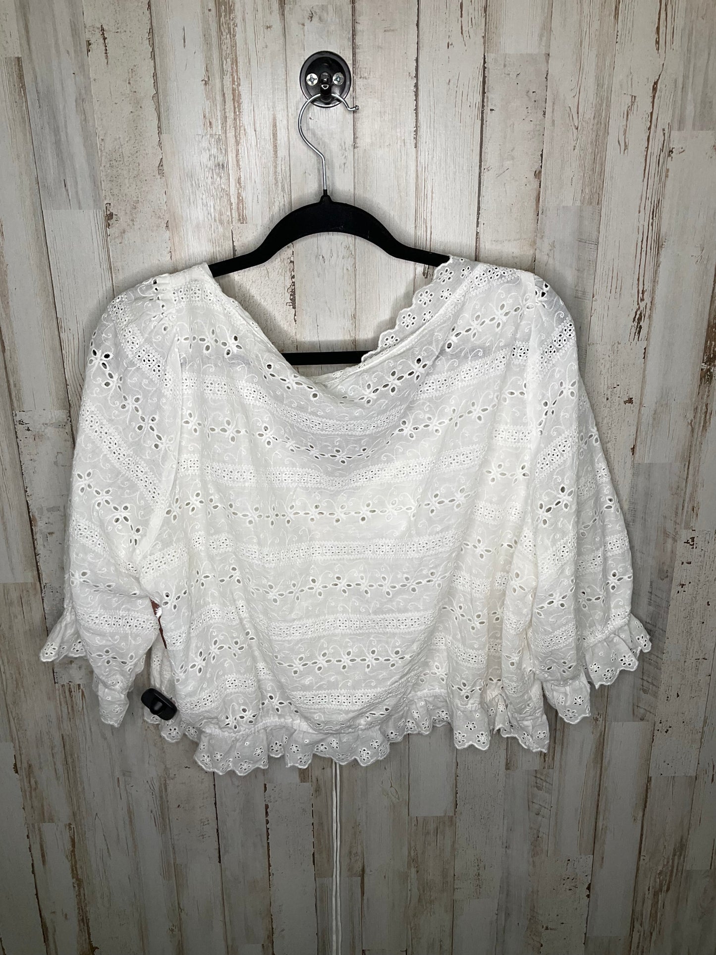 White Top Short Sleeve Altard State, Size 2x