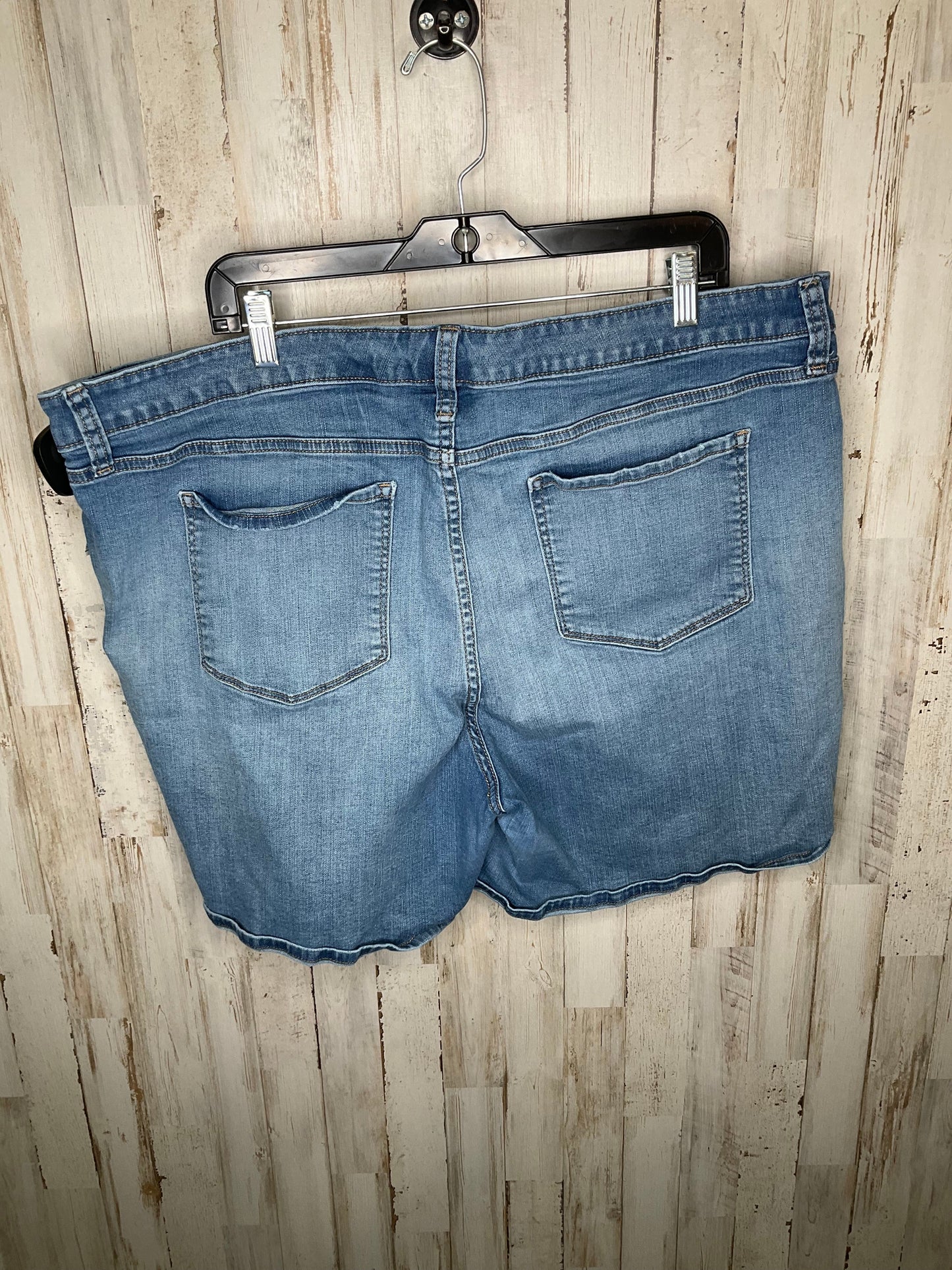 Blue Denim Shorts Boutique +, Size 20