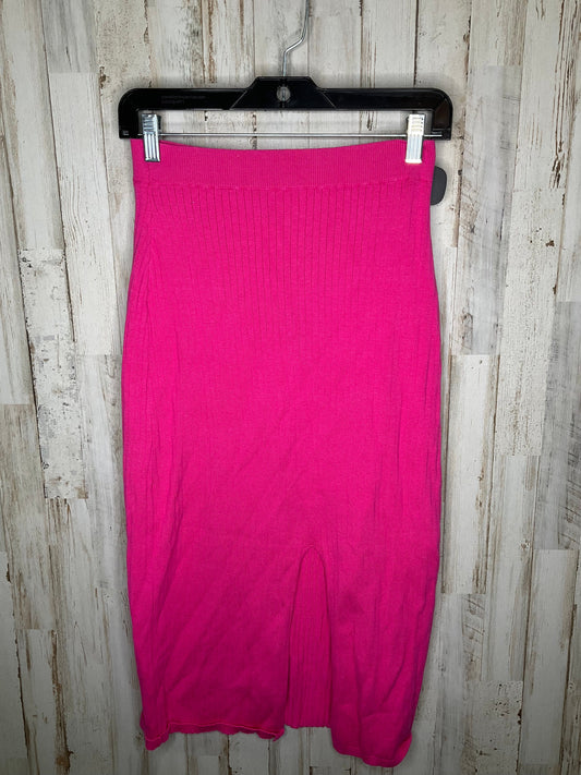 Pink Skirt Midi Free People, Size M