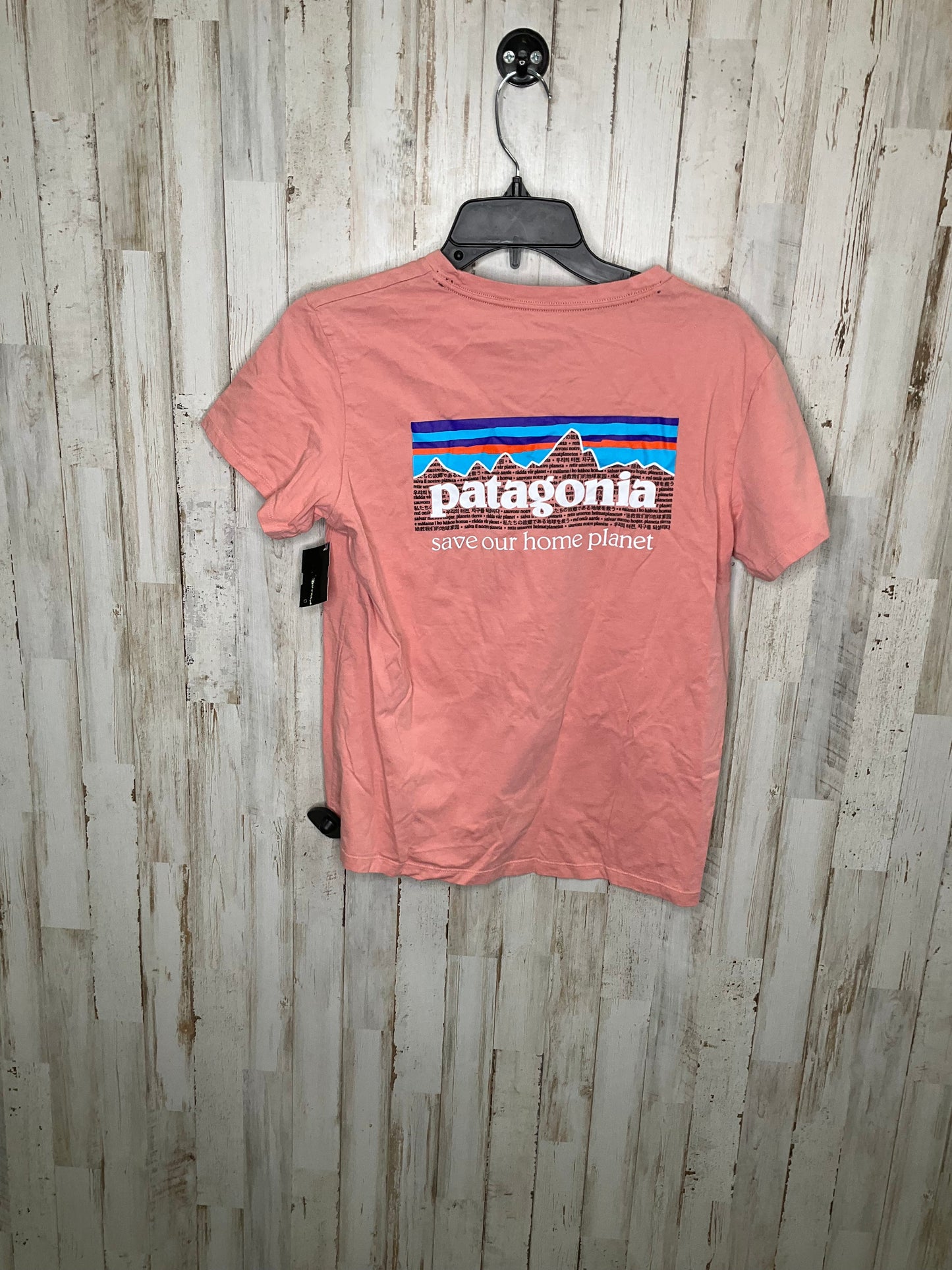 Pink Top Short Sleeve Patagonia, Size M