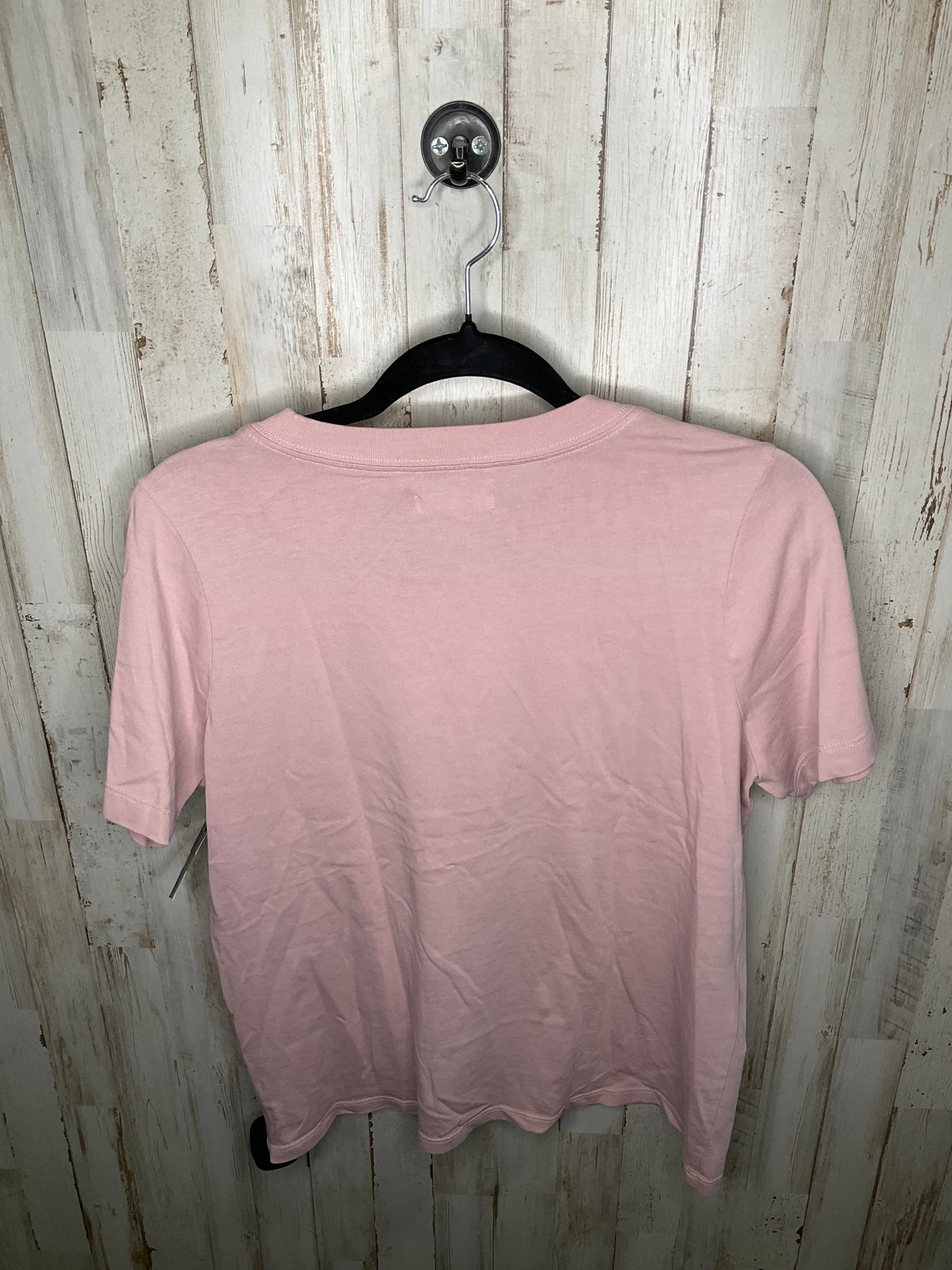 Pink Top Short Sleeve Madewell, Size L