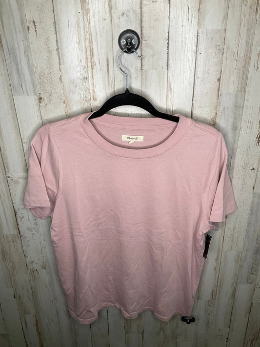 Pink Top Short Sleeve Madewell, Size L