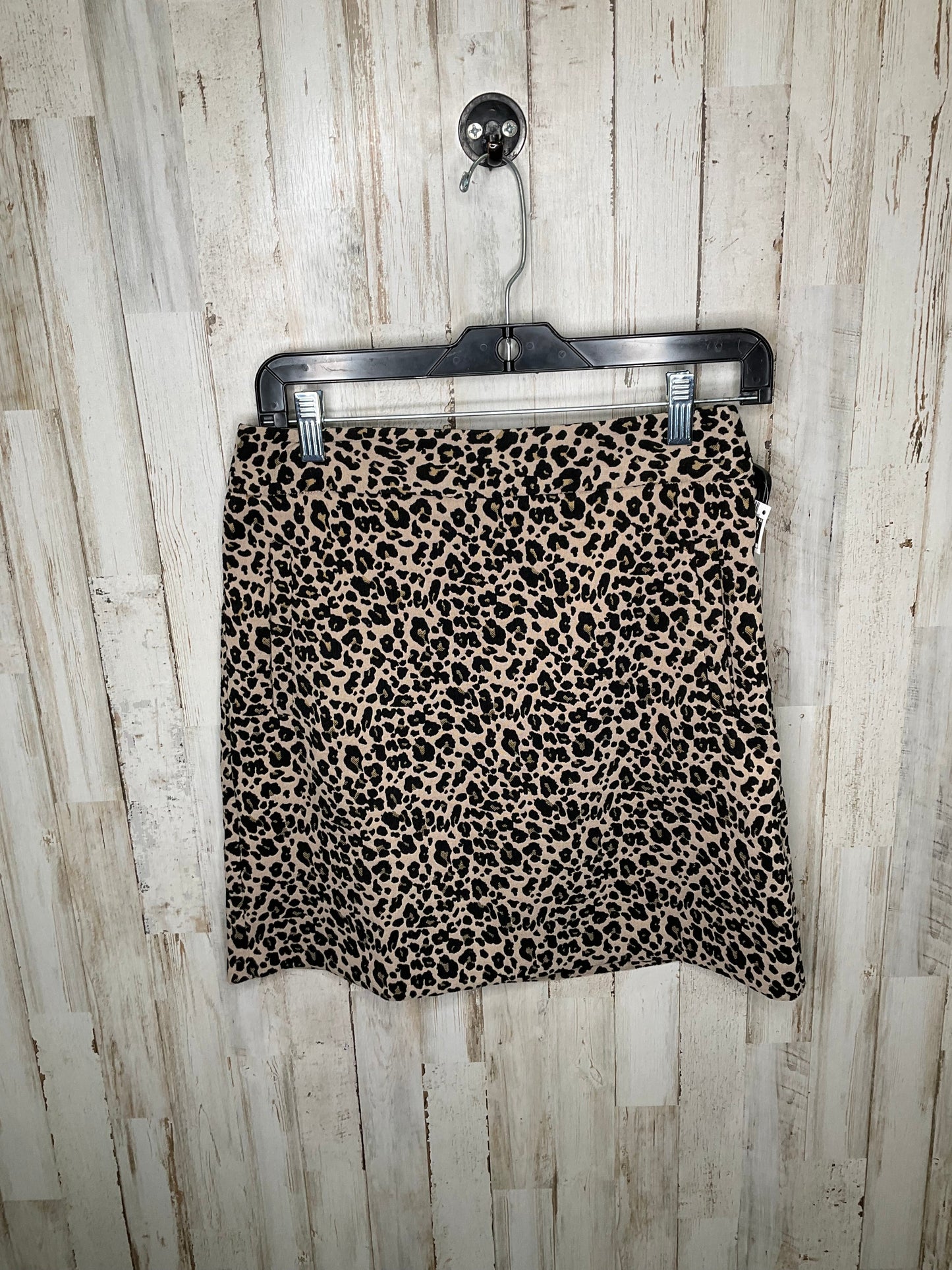 Animal Print Skirt Midi Loft, Size 0