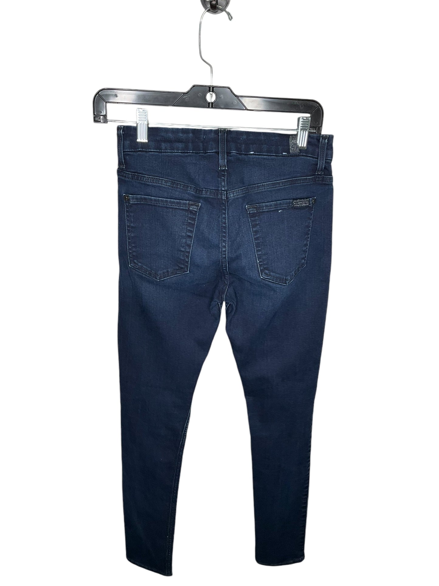 Jeans Skinny By 7 For All Mankind In Blue Denim, Size: 2