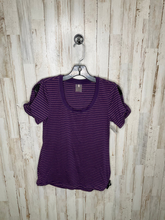 Purple Athletic Top Short Sleeve Calia, Size S