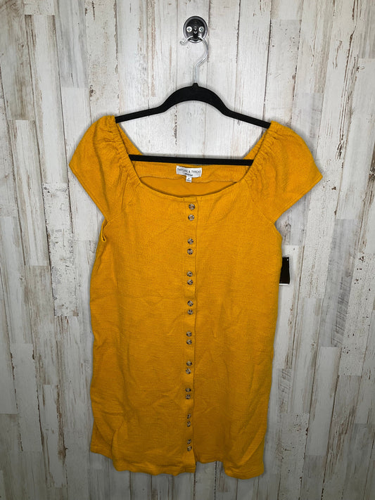 Yellow Dress Casual Short Madewell, Size M