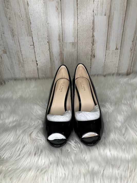 Black Shoes Heels Wedge Cole-haan, Size 8