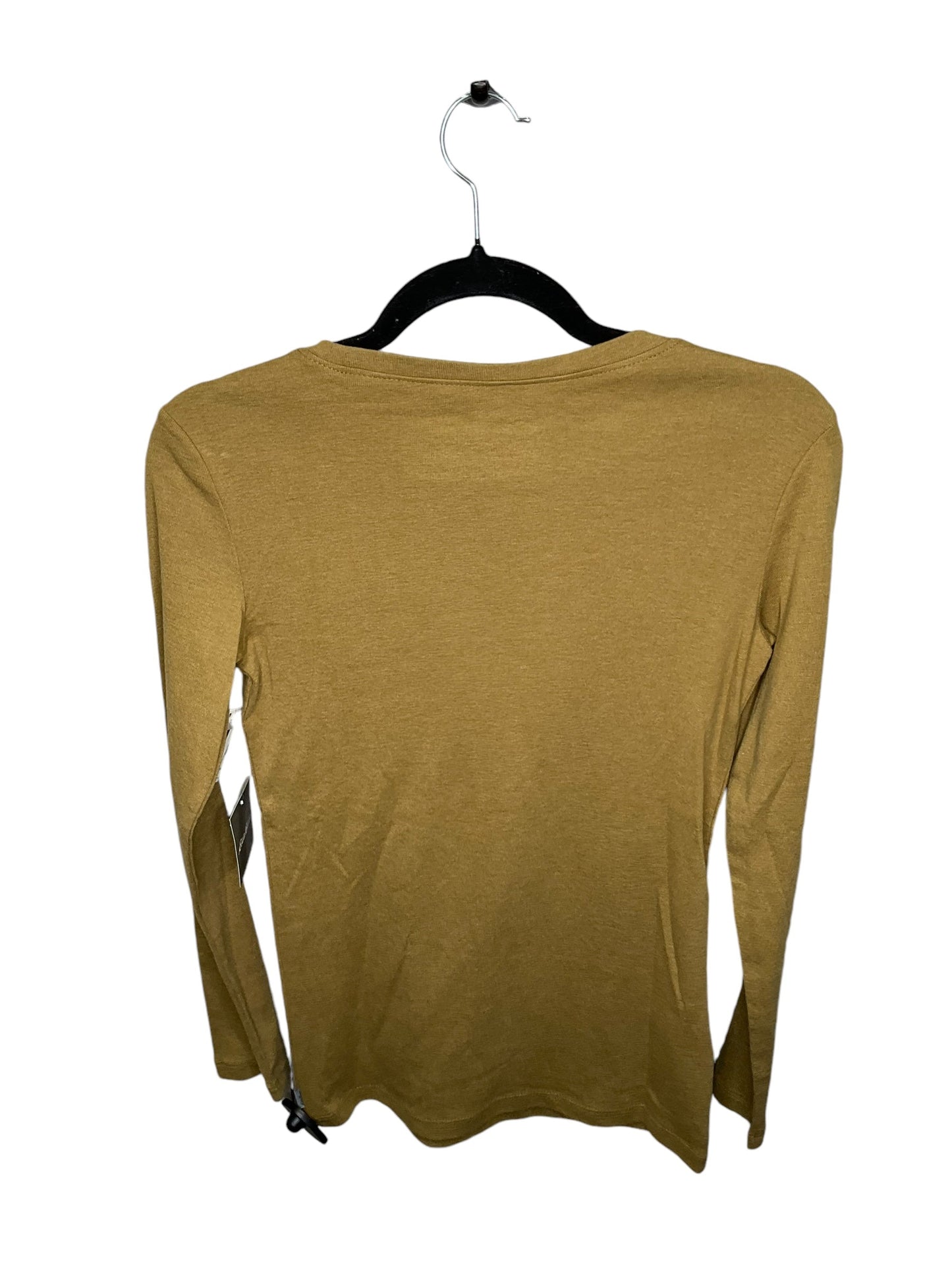 Top Long Sleeve By Eddie Bauer In Yellow, Size: S