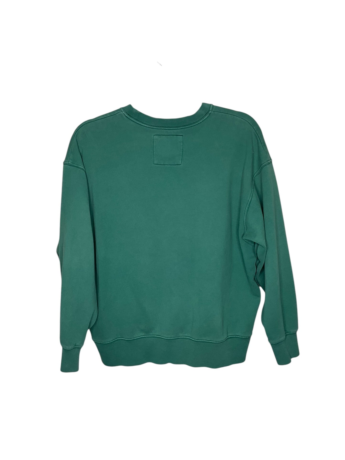 Athletic Sweatshirt Crewneck By American Eagle In Green, Size: Xs