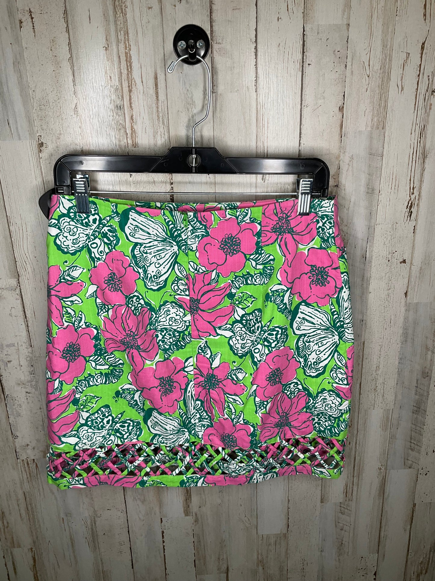 Green & Pink Skirt Mini & Short Lilly Pulitzer, Size 2