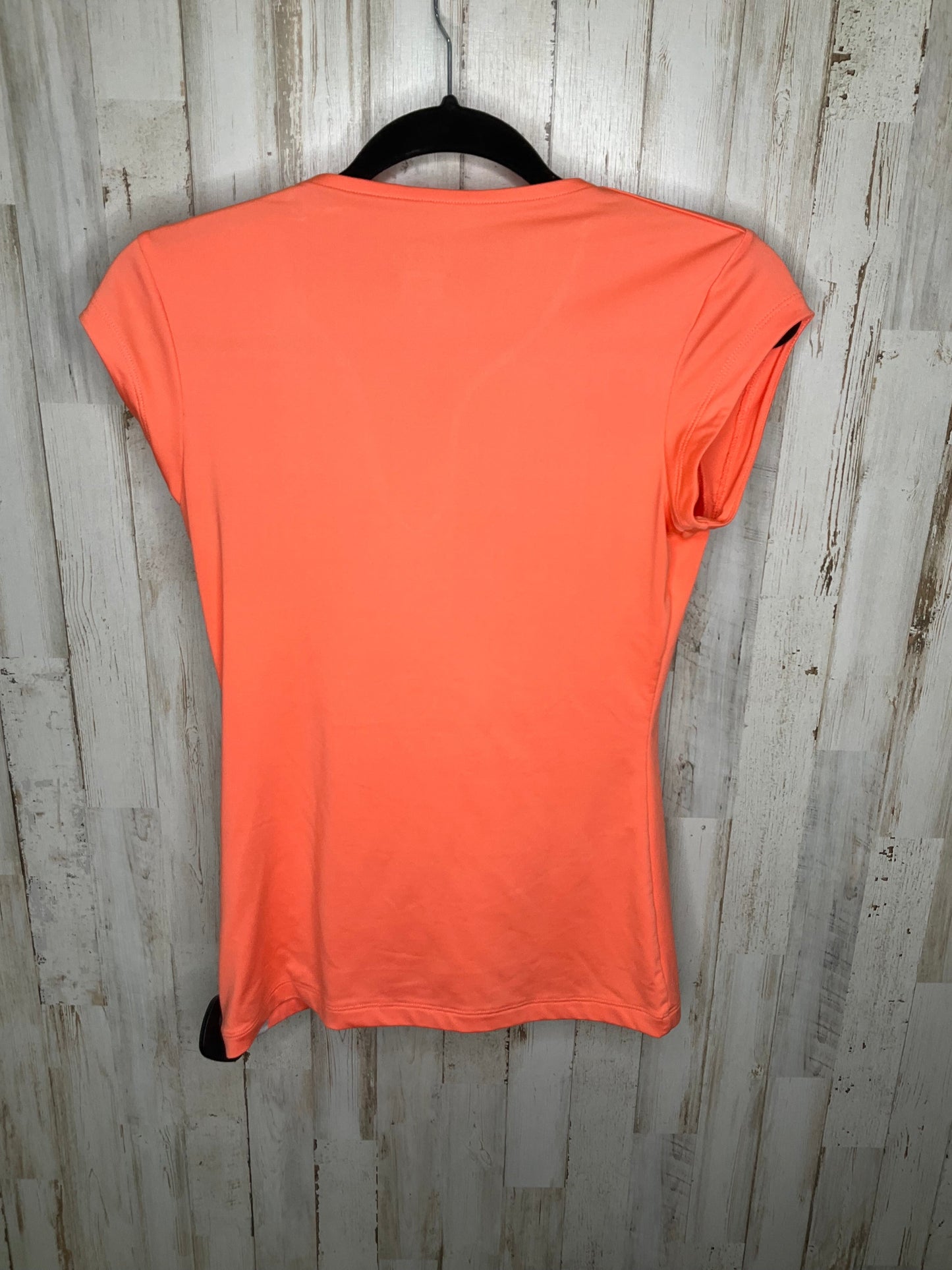 Athletic Top Short Sleeve By Nike In Peach, Size: S