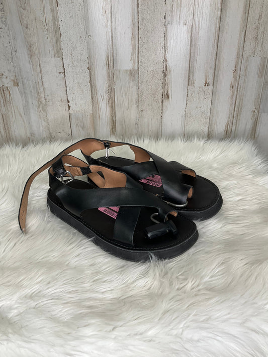 Black Sandals Flats Madewell, Size 8