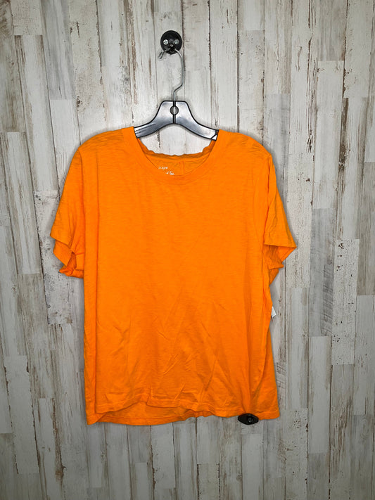 Orange Top Short Sleeve J. Crew, Size 2x