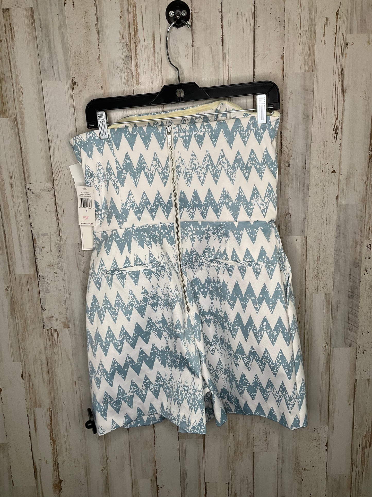 Blue & White Romper 1.state, Size 8