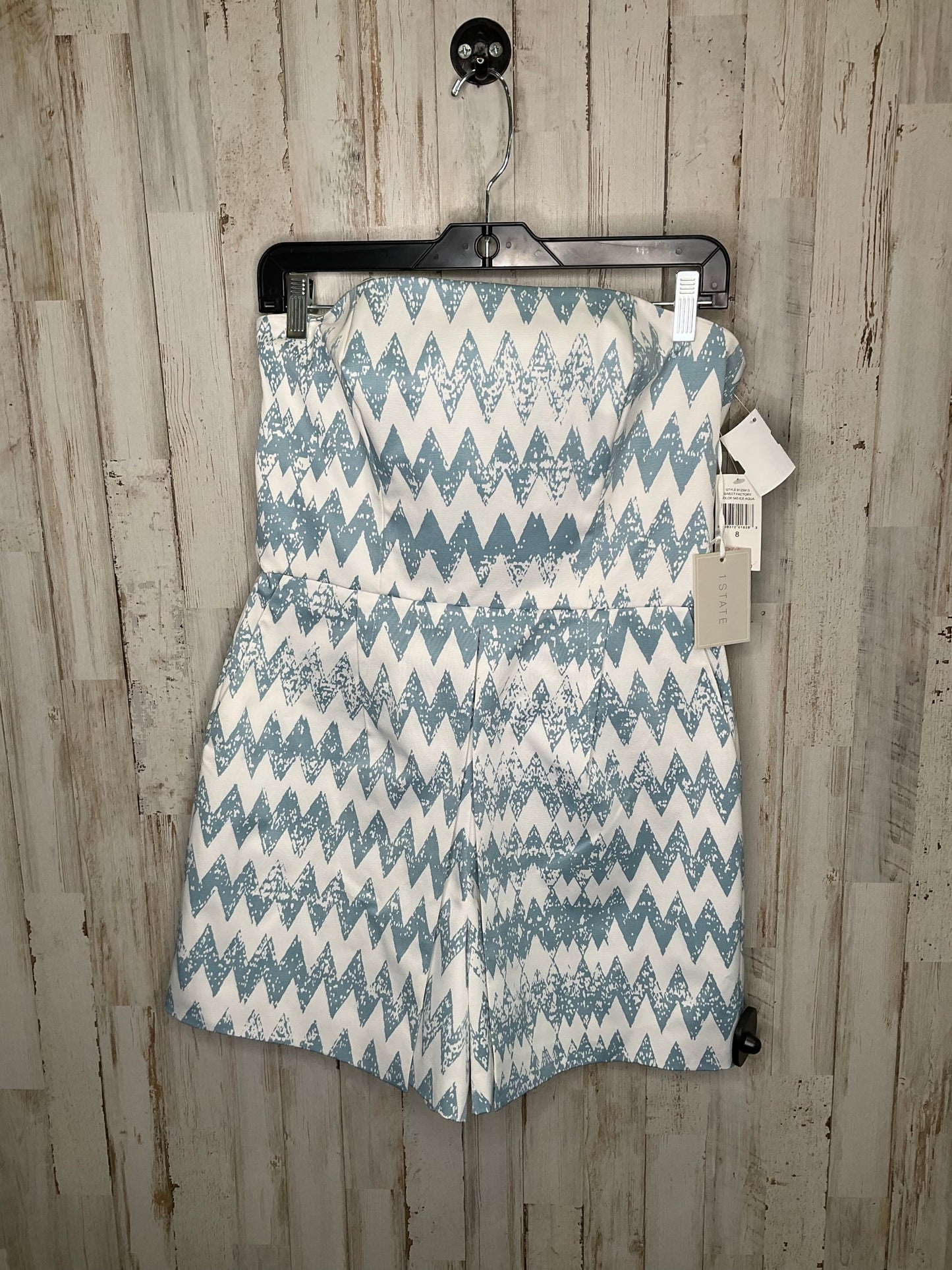 Blue & White Romper 1.state, Size 8