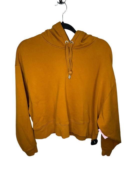 Sweatshirt Hoodie By Calia In Gold, Size: M