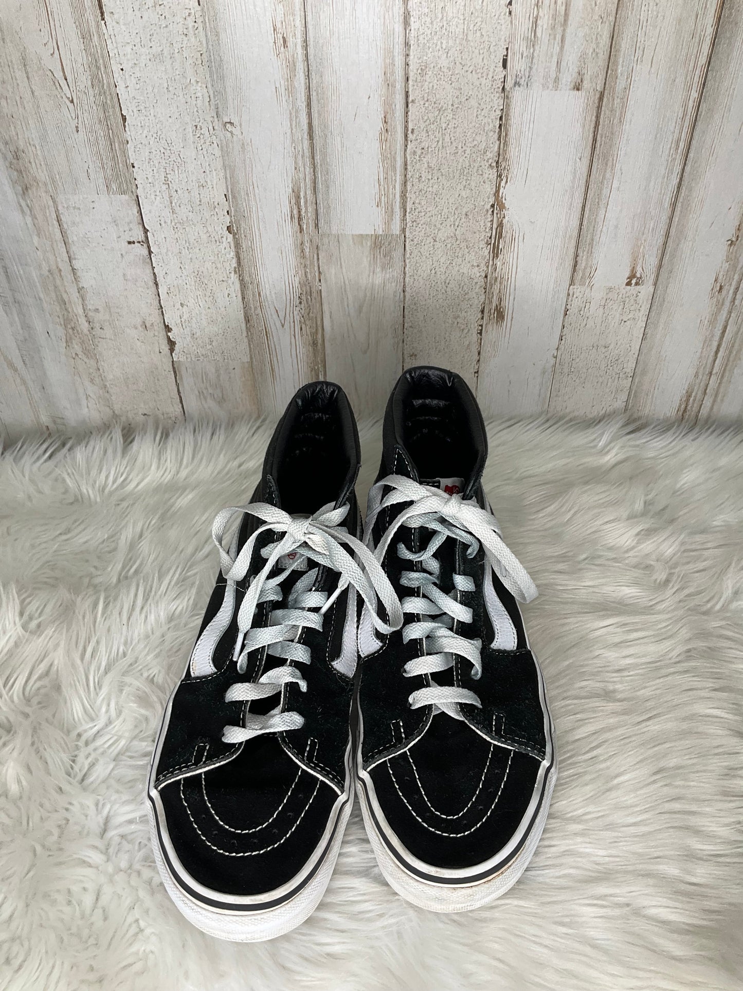 Black Shoes Sneakers Vans, Size 9.5