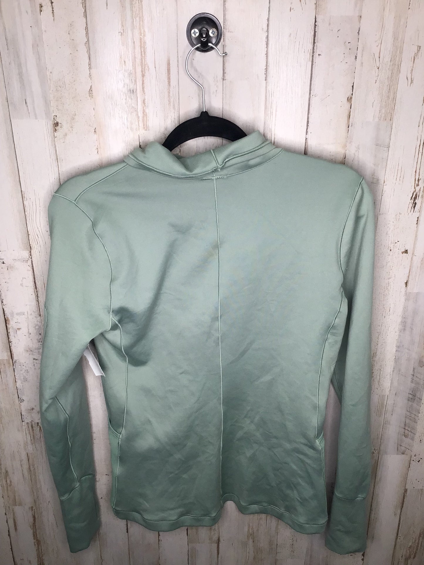Green Athletic Top Long Sleeve Crewneck Nike, Size M