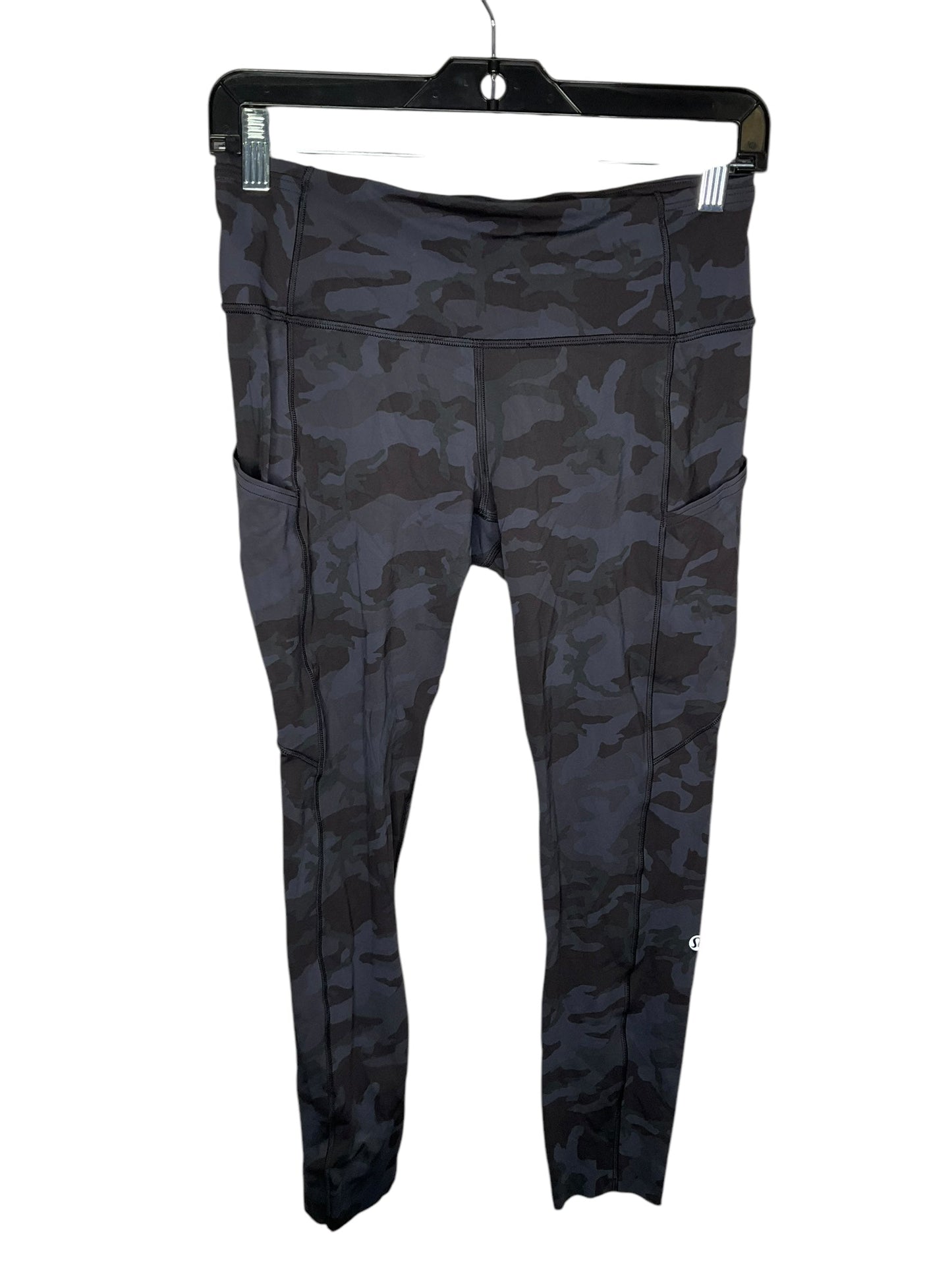 Athletic Leggings By Lululemon In Camouflage Print, Size: 4