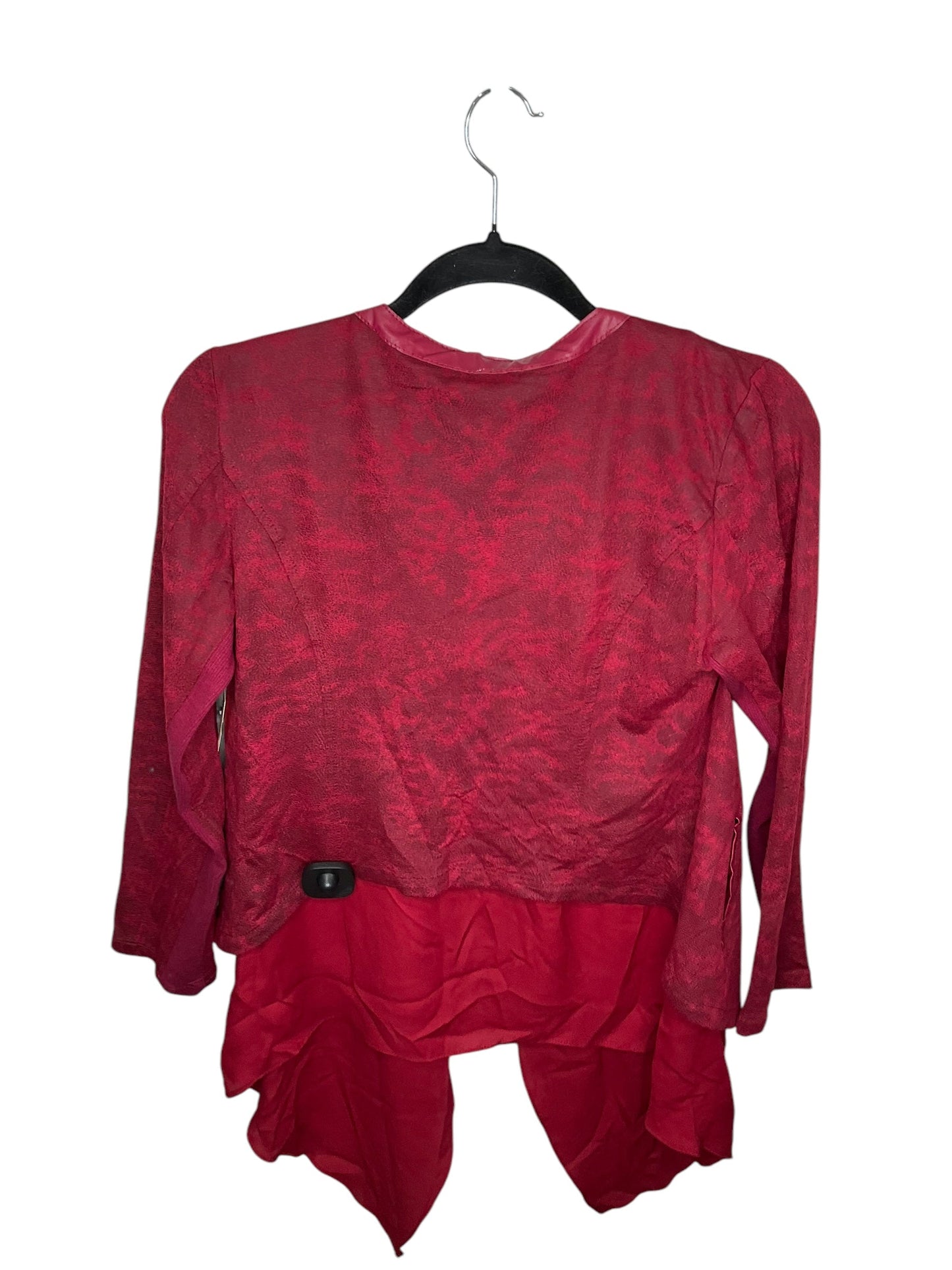 Cardigan By Clothes Mentor In Red, Size: M