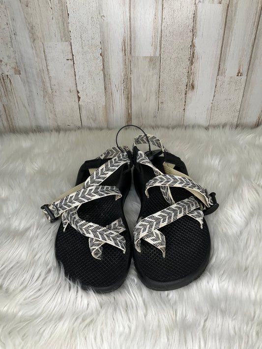 Black & Tan Sandals Flats Chacos, Size 7