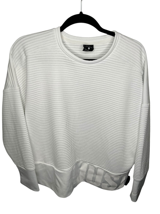 Athletic Sweatshirt Collar By Nike In White, Size: L