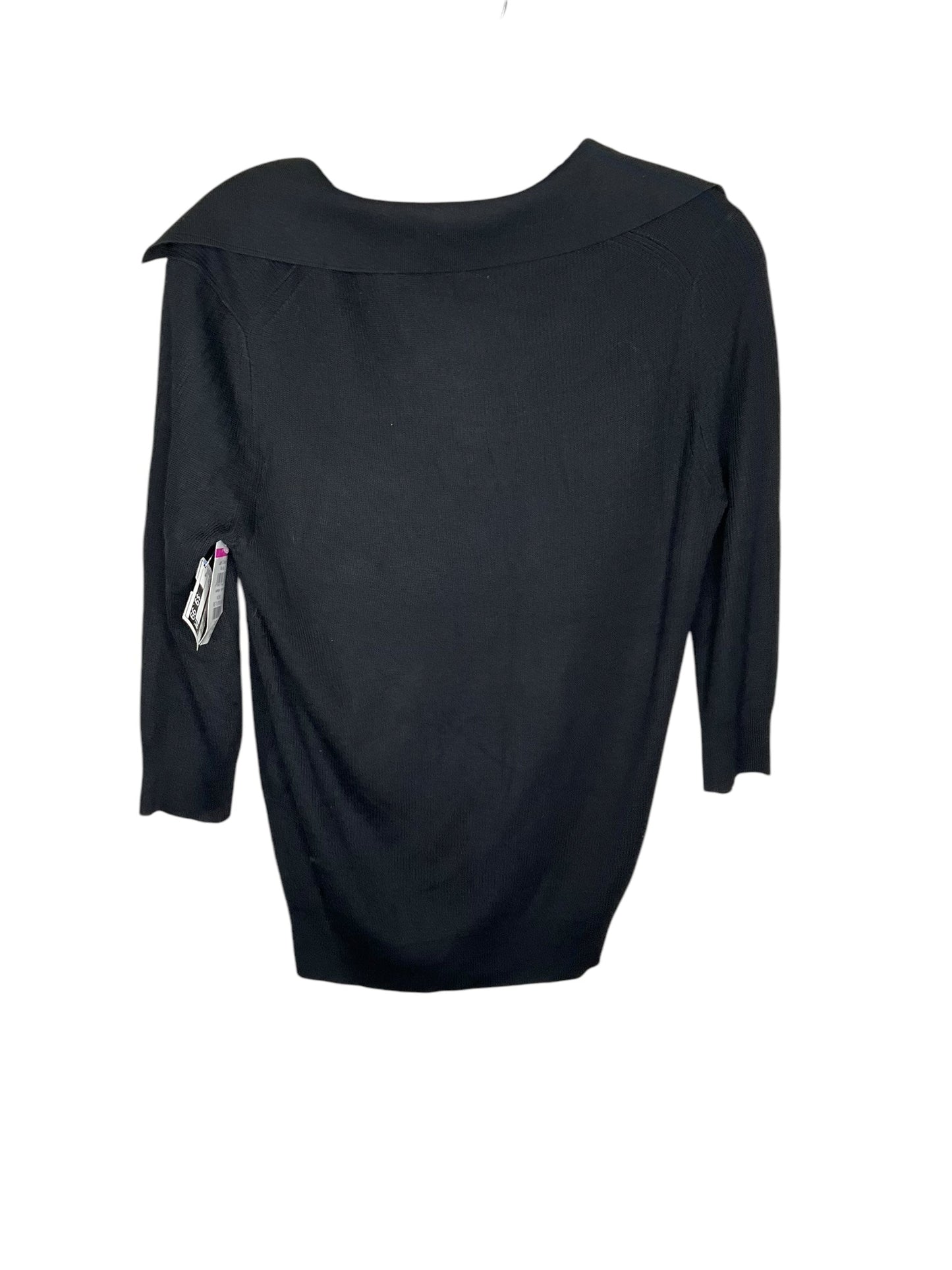 Top Long Sleeve By Co In Black, Size: M