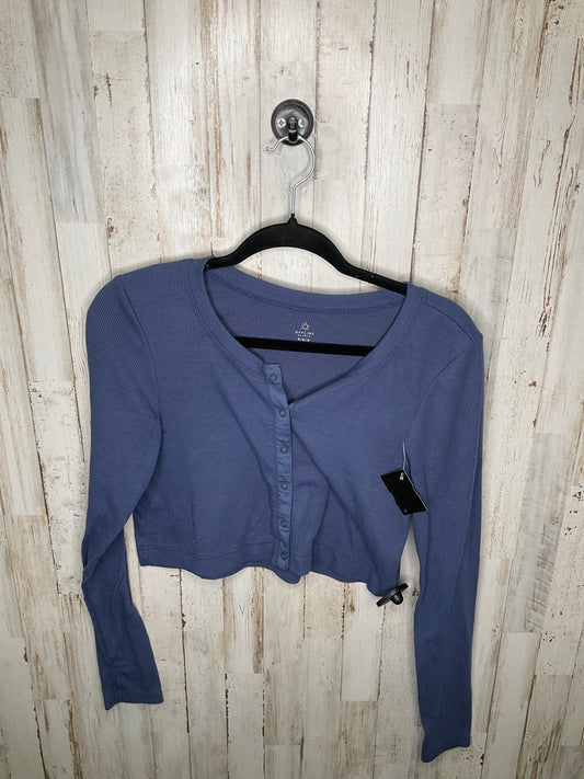 Blue Top Long Sleeve Aerie, Size M