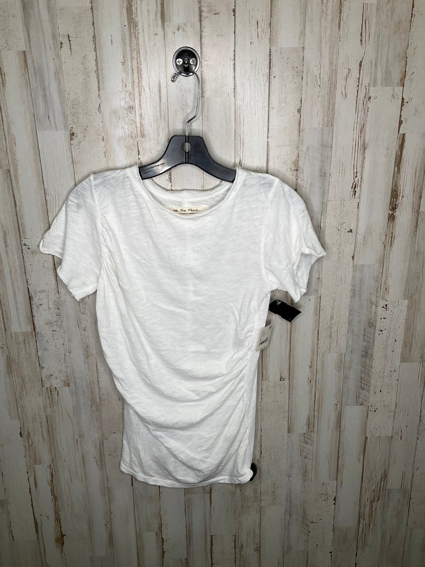 White Top Short Sleeve Free People, Size S