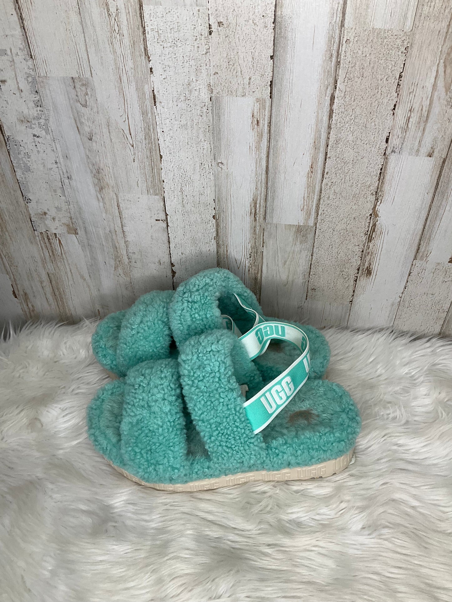 Teal Shoes Flats Ugg, Size 8