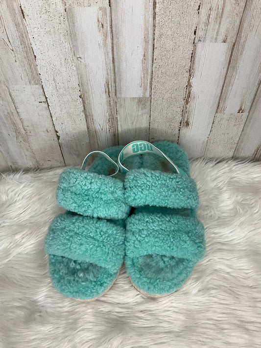 Teal Shoes Flats Ugg, Size 8