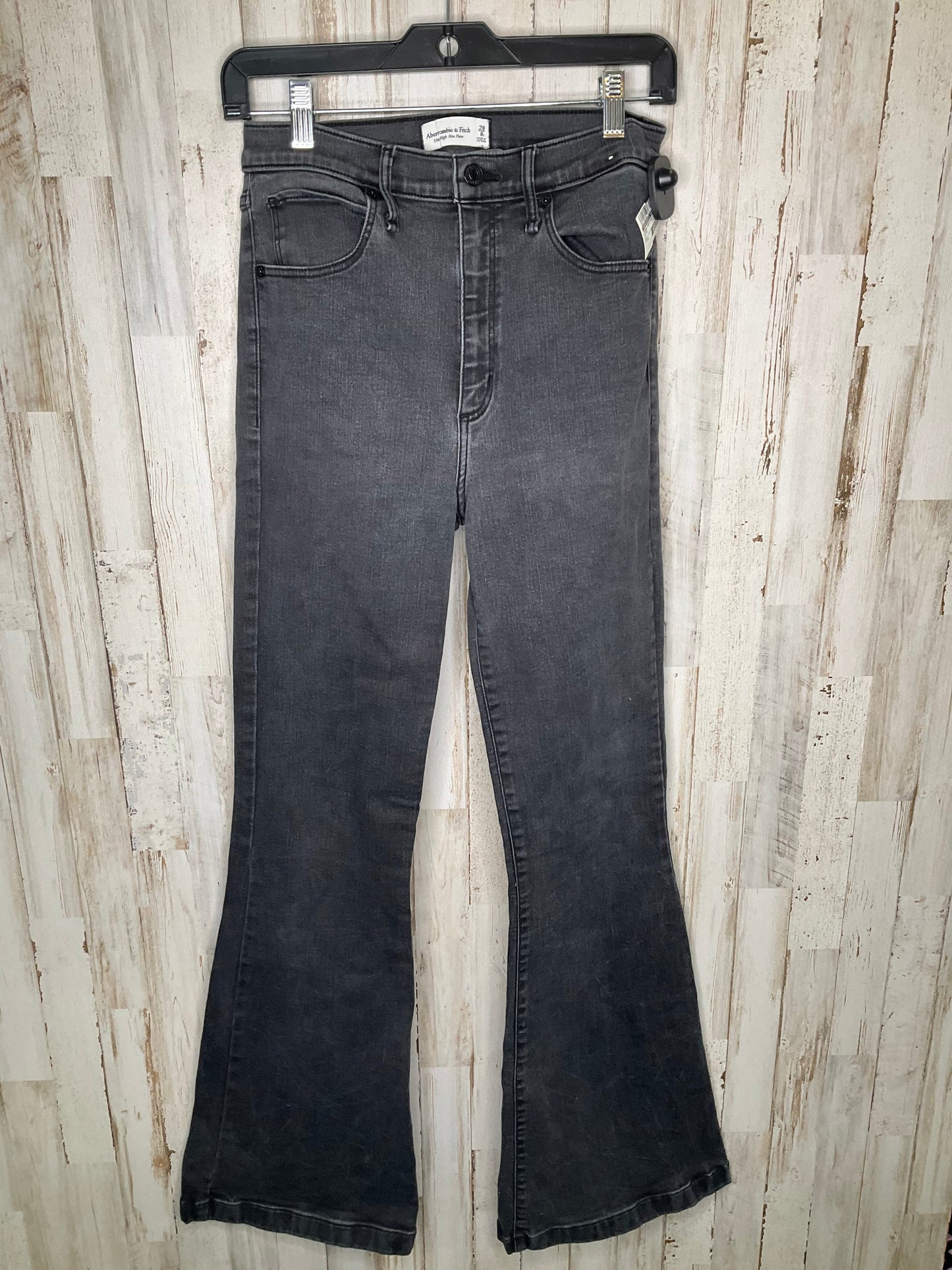 Black Jeans Boot Cut Abercrombie And Fitch, Size 8