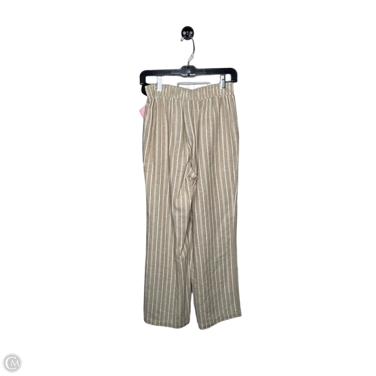 Pants Linen By Briggs In Tan & White, Size: 6