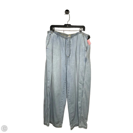 Jeans Wide Leg By Aerie In Blue, Size: Xl