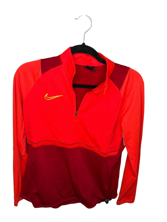 Athletic Jacket By Nike In Red, Size: M