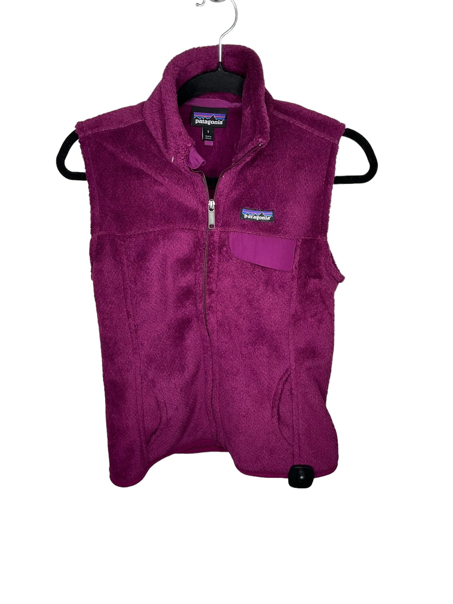 Vest Faux Fur & Sherpa By Patagonia In Purple, Size: S