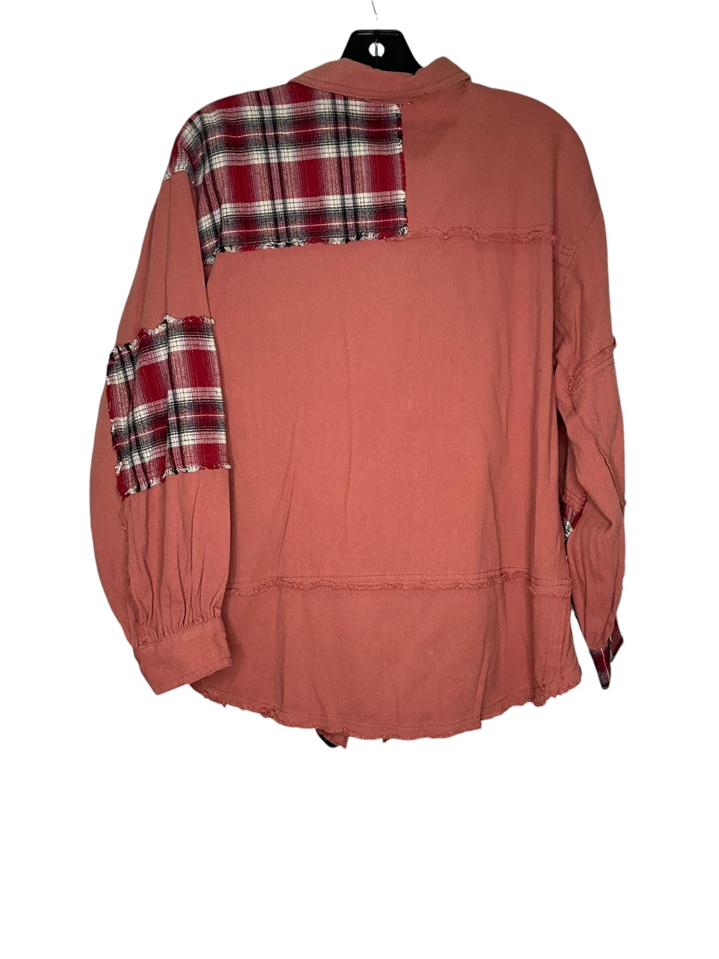 Top Long Sleeve By Easel In Red, Size: S