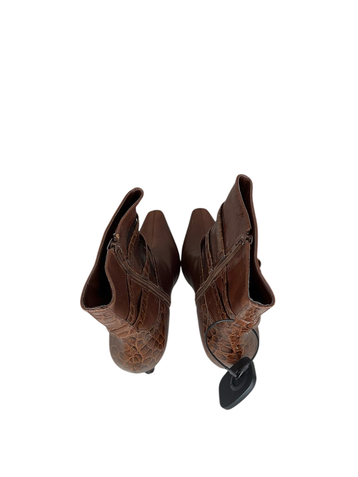 Boots Ankle Heels By Antonio Melani In Brown, Size: 7.5