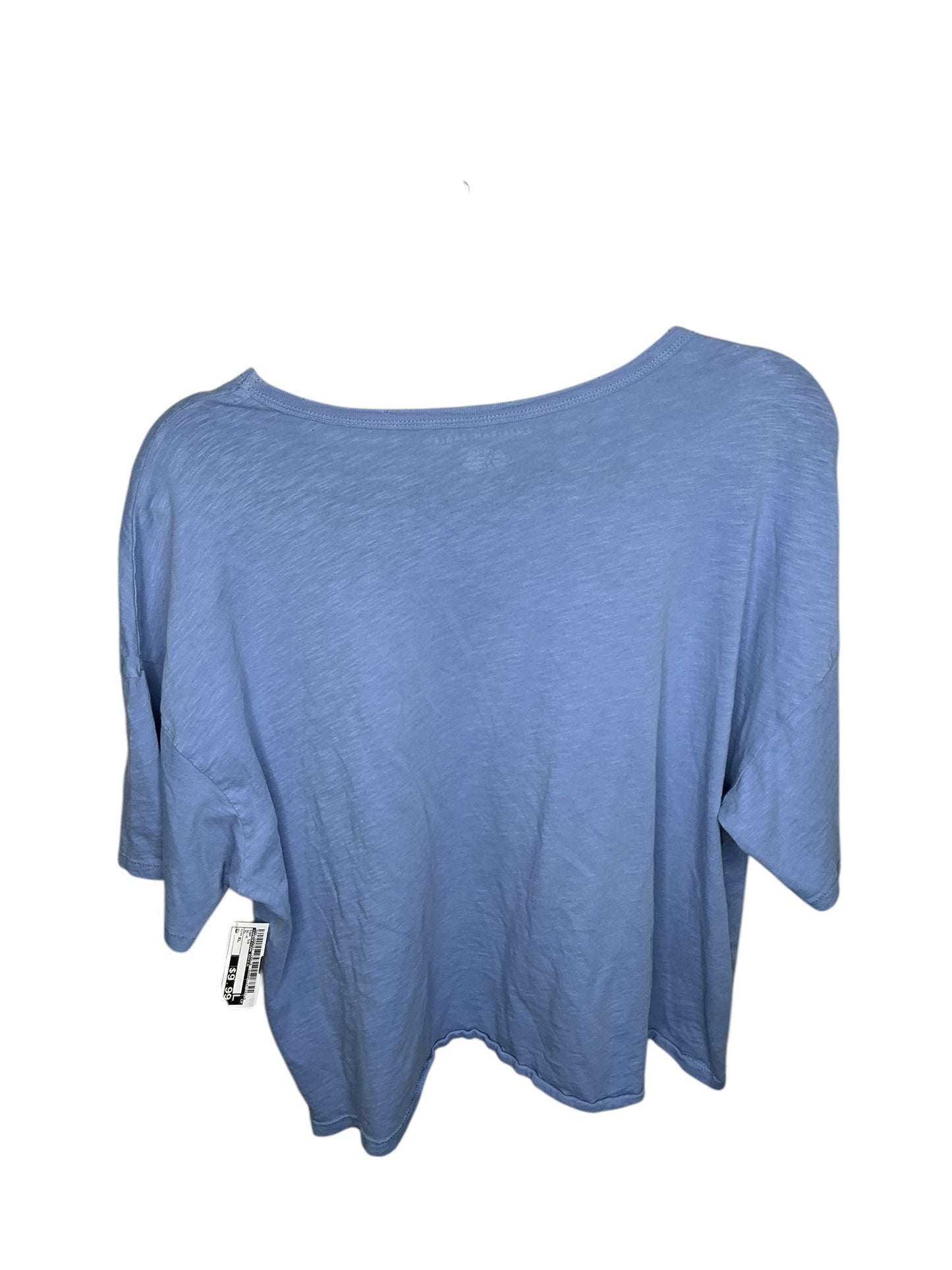 Top Short Sleeve By American Eagle In Blue, Size: Xl