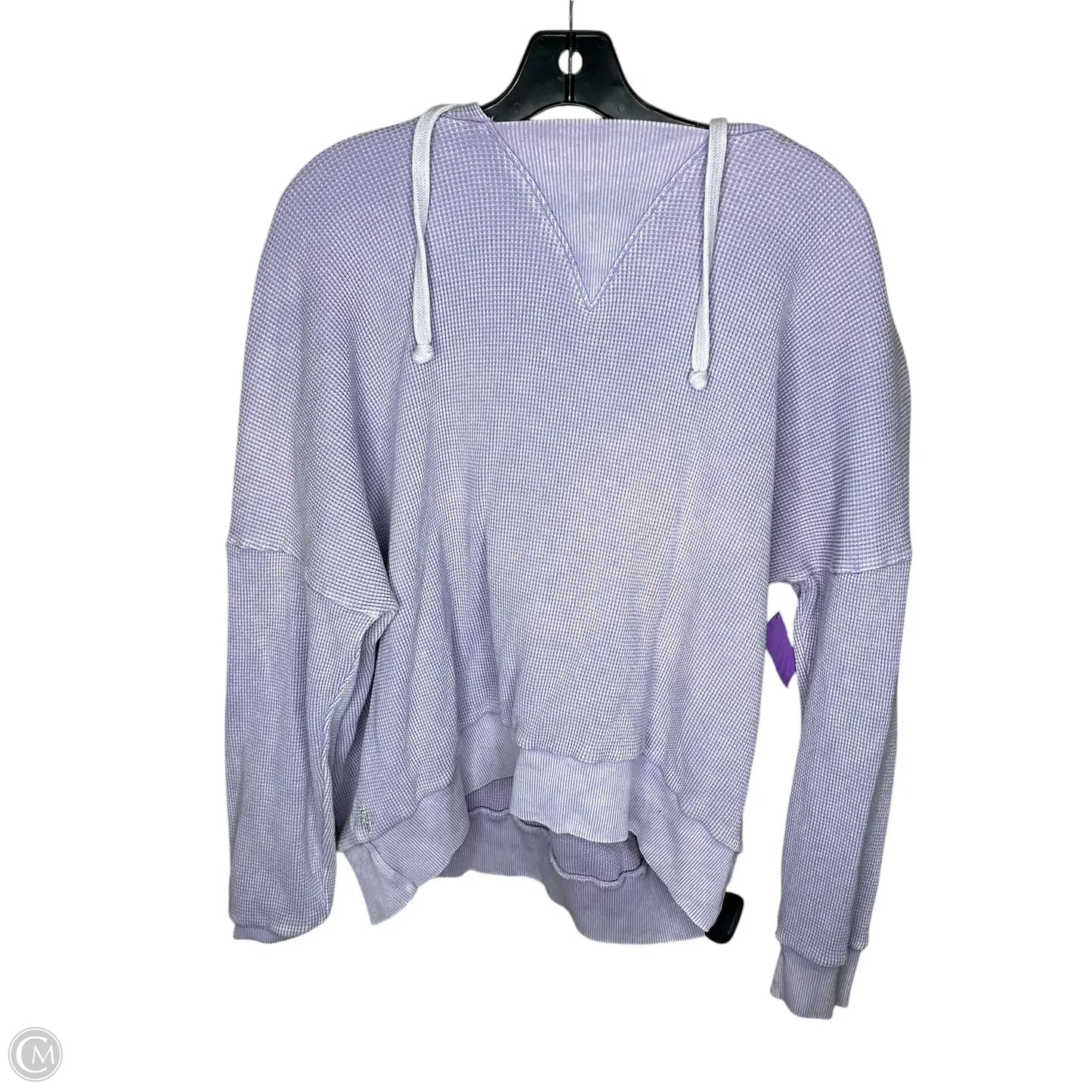 Sweatshirt Hoodie By Free People In Purple, Size: L